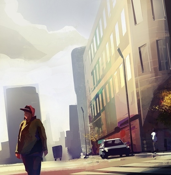 city view on Behance #illustration