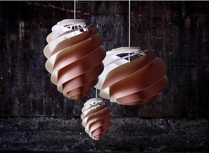 Swirl lamp light and delicately by Le Klint/ www.homeworlddesign.com #lighting #lamp