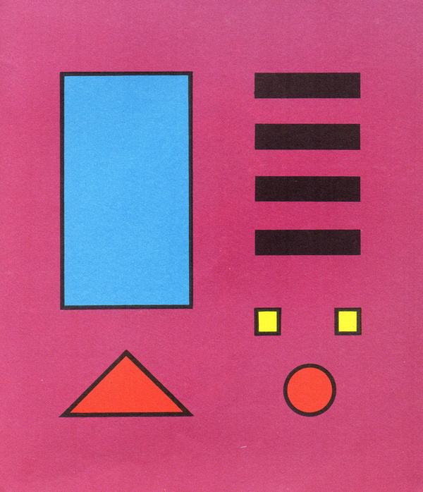 Shapes #red #pink #yellow #shapes #circles #black #triangles #blue