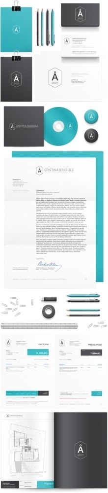 Cristina Bassols on the Behance Network #scheme #simplicity #brand #color