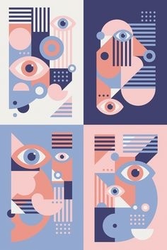 "Play With Your Egos" — pattern illustration (backside design) for the special edition of Playing Arts. Additional graphic posters, letter