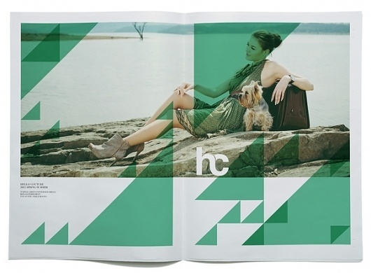 Brochure design idea #250: Hello Couture 2012 Spring/Summer Aesthetics on the Behance Network #print #design #graphic #broch...
