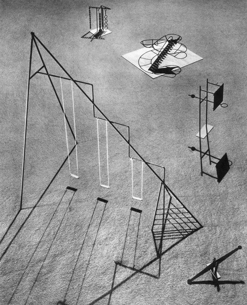 Isamu Noguchi's Playground Proposal for UN's New York Headquarters, 1952. #form #sculpture #architecture #playground