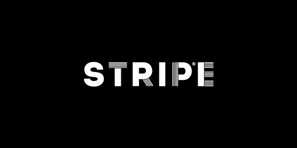 Stripe. #logo #white #minimal #black