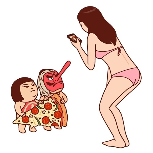 pizza6.jpg 500×500 pixels #illustration