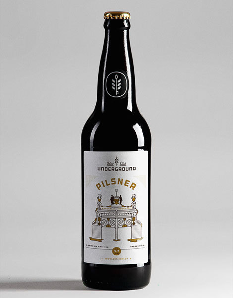 Underground Beer Club Bottle #packaging #beer #label