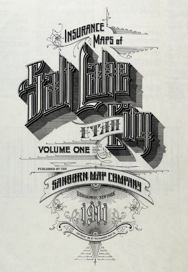 All sizes | Salt Lake City, Utah 1911 | Flickr - Photo Sharing! #design #typeography