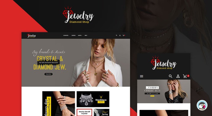 #Jewelry #Imitation - #Diamond Shop - #Prestashop #Responsive #Theme #eCommerce #Website #Design #Template