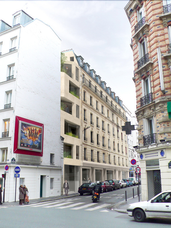 Creative Modern Extension to 19th Century Building in Paris by h2o architectes #extension #architecture #modern