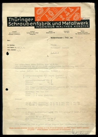 AMASSBLOG #1950 #graphic #letterhead #german #typography