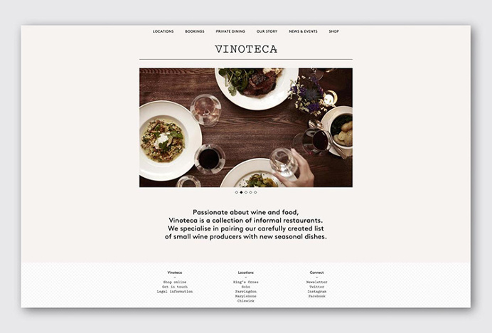 Vinoteca by dn&co #web design #website