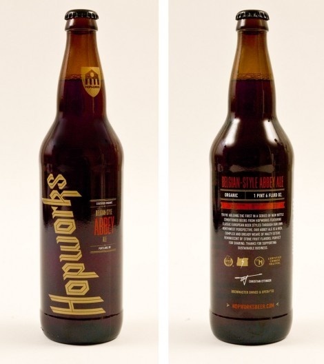 Hopworks Bottles #packaging #beer #label #bottle
