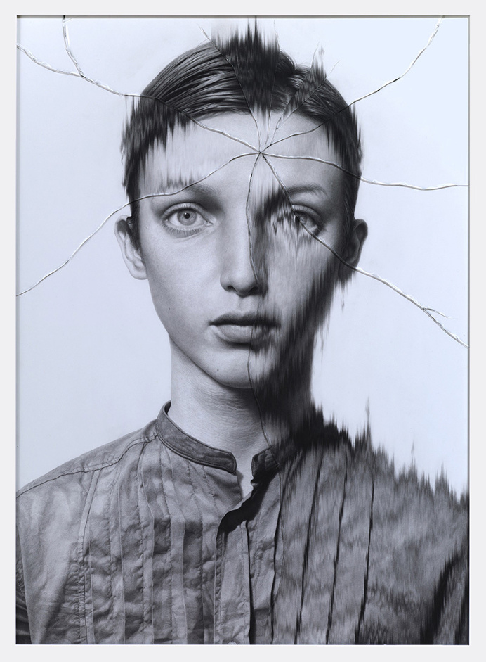 The Cracked Portrait Series by Taisuke Mohri