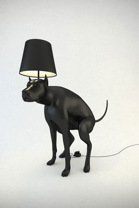 Hello, My name is Whatshisname #interior #dog #black #lamp