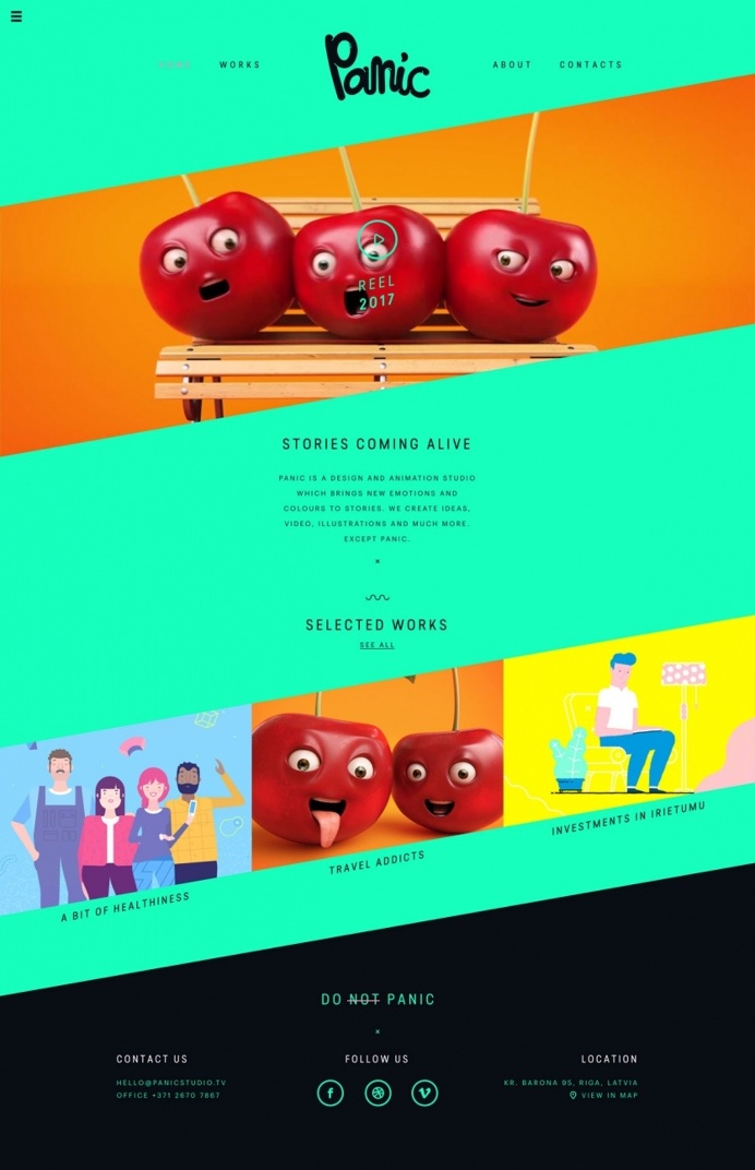 Panic - Stories coming alive - Mindsparkle Mag - Panic is a design and animation studio where stories are coming alive and whose website is