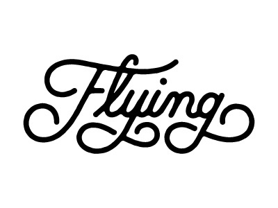 Flying by Greg Anthony Thomas #typography #lettering #logo #type #type #logo #mark #brand #script