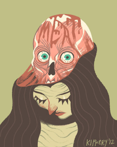 supersonic electronic / art Recent work by Kippery. #skull #head