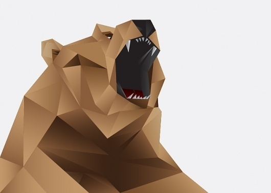 Great Bears | rorymuldoon.com #facets #polar #geometry #illustration #bear