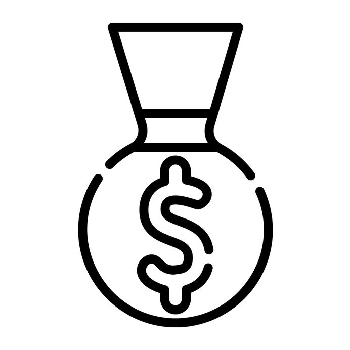 See more icon inspiration related to money, business and finance, money bag, dollar symbol, banking, currency, bank and business on Flaticon.