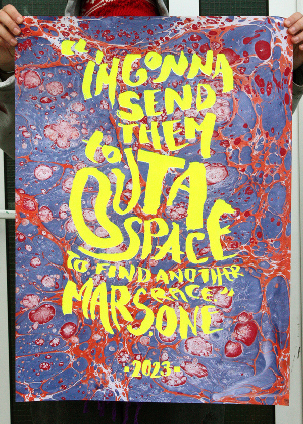 Image of MARS ONE #mars #silkscreen #space