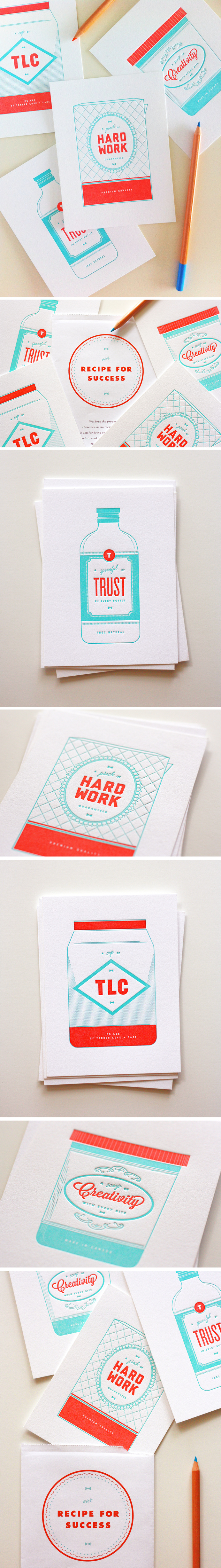 Recipe for Success Series - One Plus One Design #Stationery #Design #Illustration