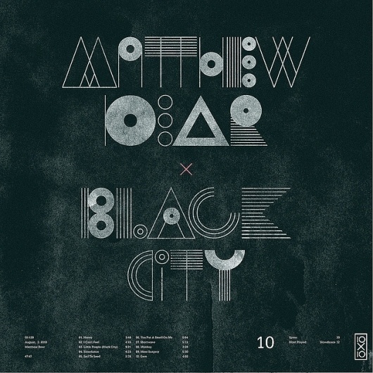All sizes | 10.Matthew Dear - Black City | Flickr - Photo Sharing! #geometric #typography
