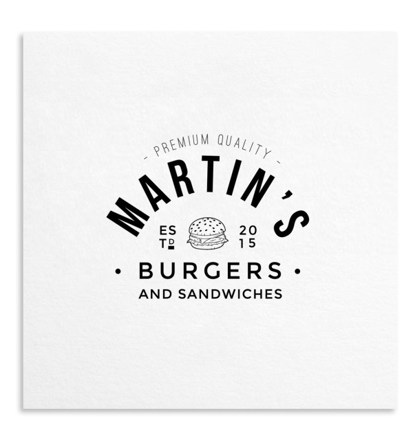 This easy-to-use logo template will add a unique character your brand name. http://83oranges.com/product/burgers-and-sandwiches-logo-templat #branding #retro #food #vintage #logo