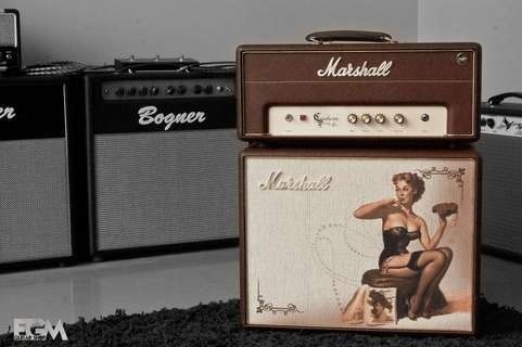 Marshall-C5 Custom Pin up-2013-Brown #amplifier