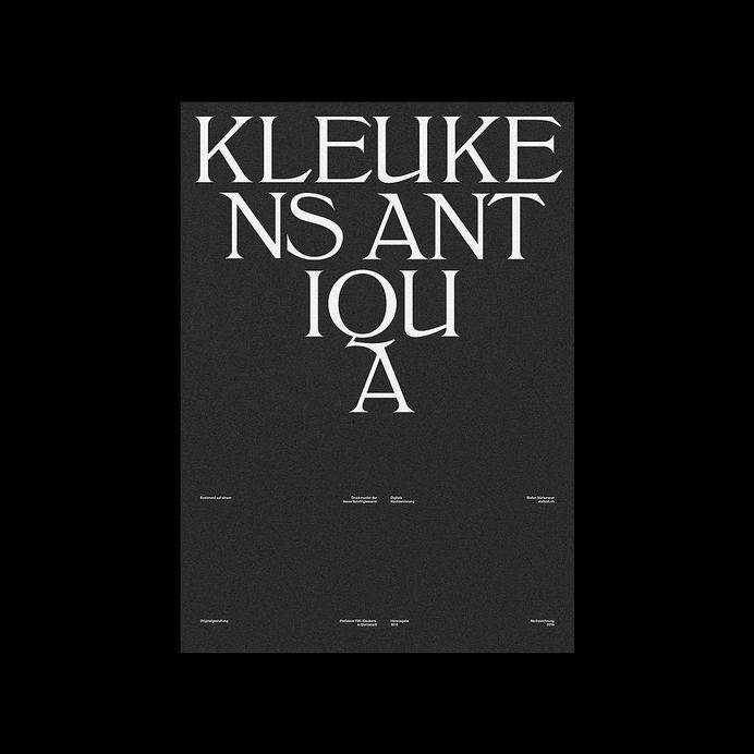 Something different today! Was snooping around in an old "Specimen" of the Bauersche Schriftgiesserei and found this beautiful Incise Antiqua "Kleukens Antiqua" from 1910. So I decided to (badly) redraw it for a poster "promoting" it. Thinking about creating a typeface in that style im the future, when I get the time. What do you think? Let me know in the comments😄 #itsnicethat #graphicdesign #graphics #designinspiration #designspiration #graphicroozane #simplycooldesign #gfxmob #visualgraphc #graphicdesignstudent #graphicdesignblg #Typographydesign #typographyclub #typographydaily #typographyinspire #typographyporn #goodtype #thedailytype #itsnicethat #typeverything #typespire #alphabet #goodtype #typographyinspired #typo #typography #typophilia #font #typetopia #strengthinletters #typeworship