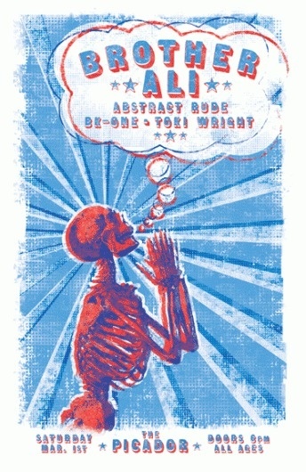 GigPosters.com - Brother Ali - Abstract Rude - Bk-one - Toki Wright #print #gig #poster