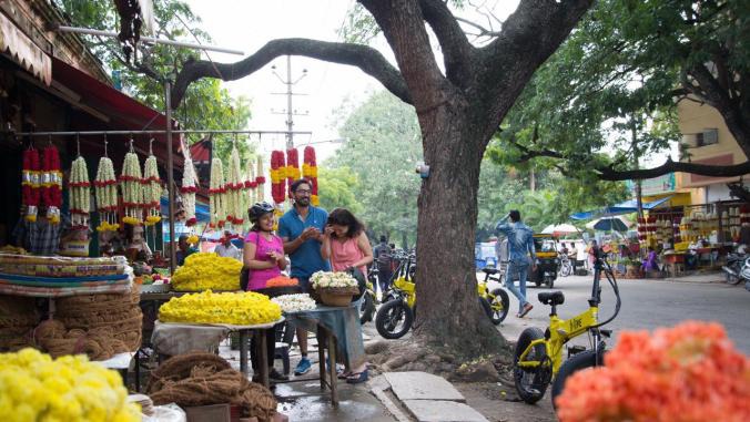 Take in some of Mysore's must-sees and off the beaten track experiences on an electric-bike. With cushioned seats and pedal assist, you and your friends will be in for an effortless riding experience in Mysore #letsblive #eco #tours #ebikes #discovery #travel #instatravel #wanderlust #swadesdarshan #funoverfuel #goO2noCO2 #moresmileslesssweat #fun #ev #sustainabletourism #ecotourism #mysore #mysorediaries #mysorestyle #mysoretourism #karnataka #mysoreinaday