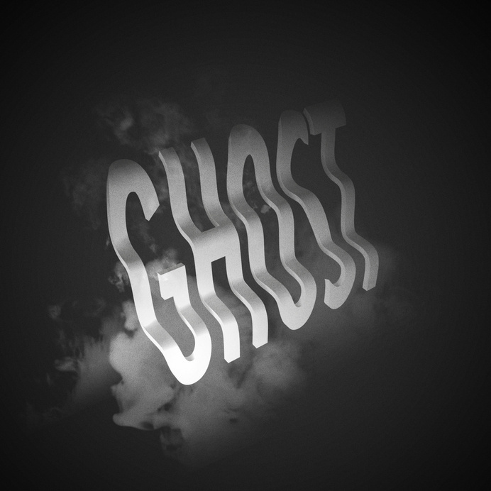 Ghost by JeanPierre Le Roux (jeanpierreleroux.com) #ghost #lettering #cgi #design #3d #typography