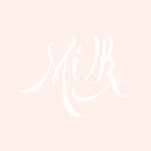 Milk • A Word A Day #type #typography