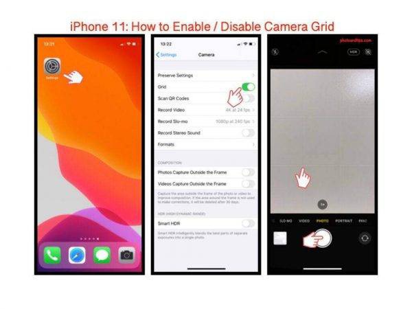 iPhone 11: How to Enable / Disable Camera Grid. @photoandtips #iphone #iphone11 #iphonecamera #iphone11pro #iphone11promax #iphonephotography #iphonecameratravel #iphone11tips #iphonecamera #iphonephototips #iphonephoto #iphone11travel #iphoneimage #photography #photoandtips #smartphonecamera #smartphonephoto #photographytips #traveltips