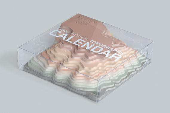 Creative Review - Land Rover Topographic Calendar #calendar #topography