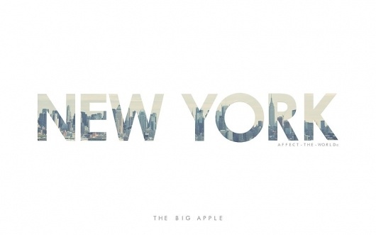 The Big Apple - Wallpaper by ~Affect-The-World #typography #design #york #type #new