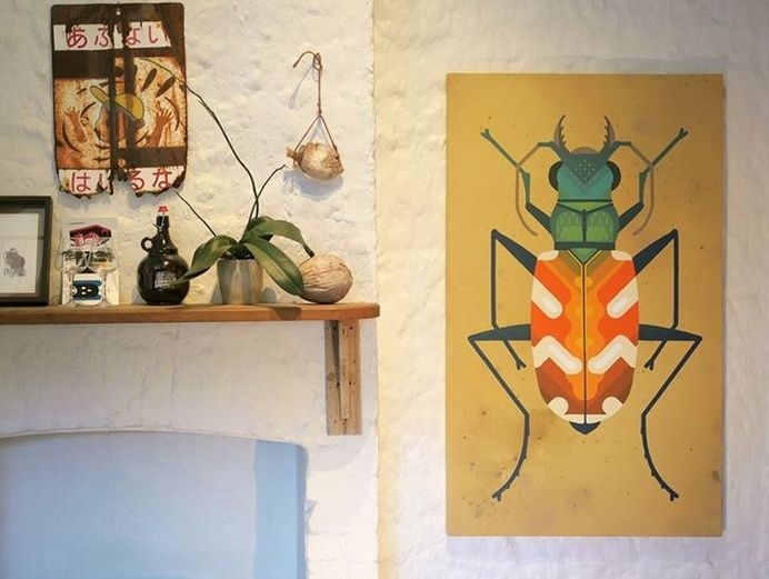 Amok Island - Tiger Beetle #canvas #art #painting
