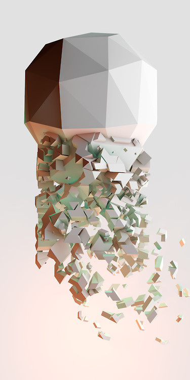 The Birth of Geometry #illustration #low #poly