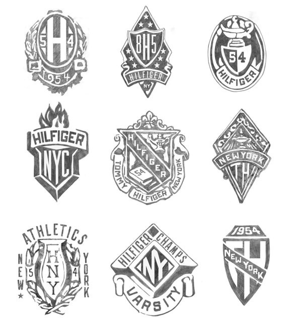 Glenn Wolk Badges For Tom Hilfiger