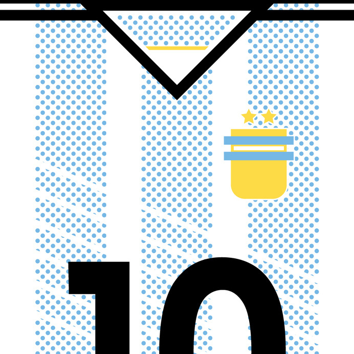 Argentina La Albicelestes #flat #swiss #argentina #design #world #clean #maradona #fifa #cup