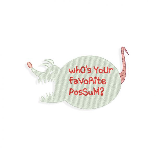 Who's your favorite Possum Embroidery design