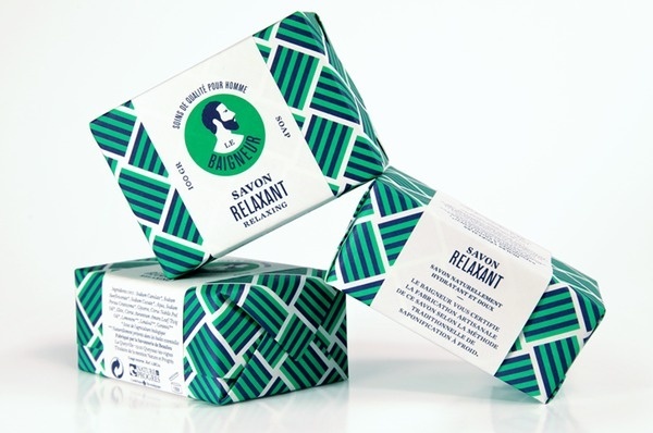 Packaging example #323: Le Baigneur soap packaging by Müesli #packaging #soap