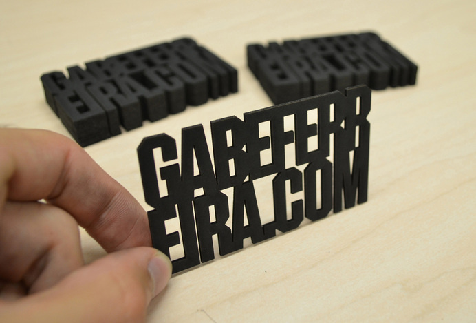 Personal Cards #cut #business #black #laser #cards #typography
