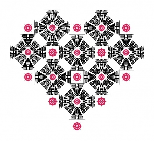 O Açougue De Minhas Próprias Idéias #heart #vector #pattern #complex #love