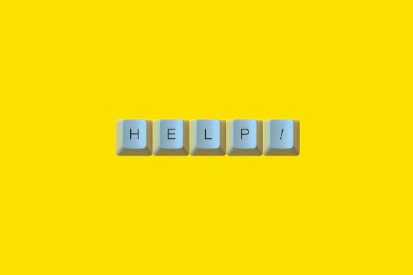 HELP #logo #computer #keyboard #brand #andrs guerrero #it