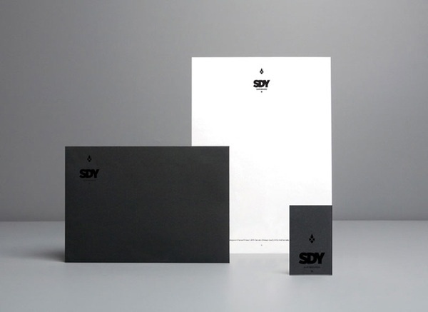 SDY SURFBOARDS on the Behance Network #white #black #greyscale #identity #and #letterhead #grey