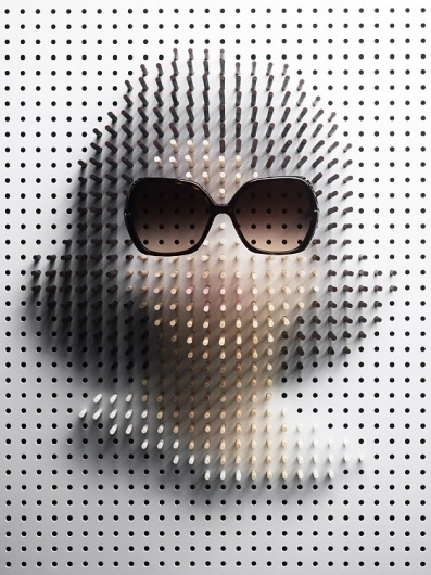 Pin Art / Plaza #pinboard #jackie #sunglasses #art #o