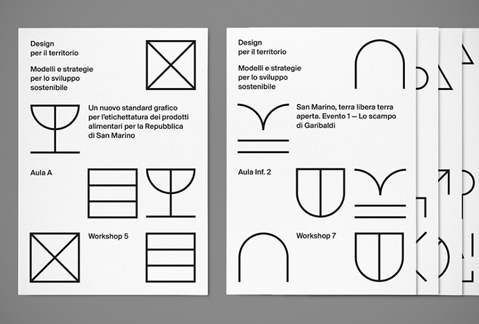 San Marino Design Workshop by Davide Di Gennaro #graphic design #vector #shapes #icons