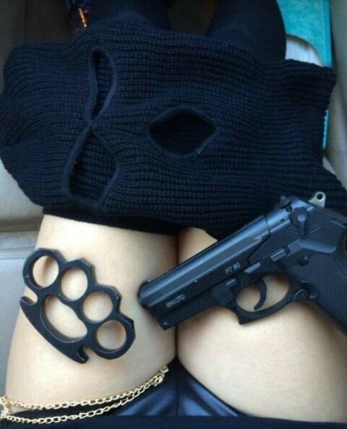 gin mask brass knuckles