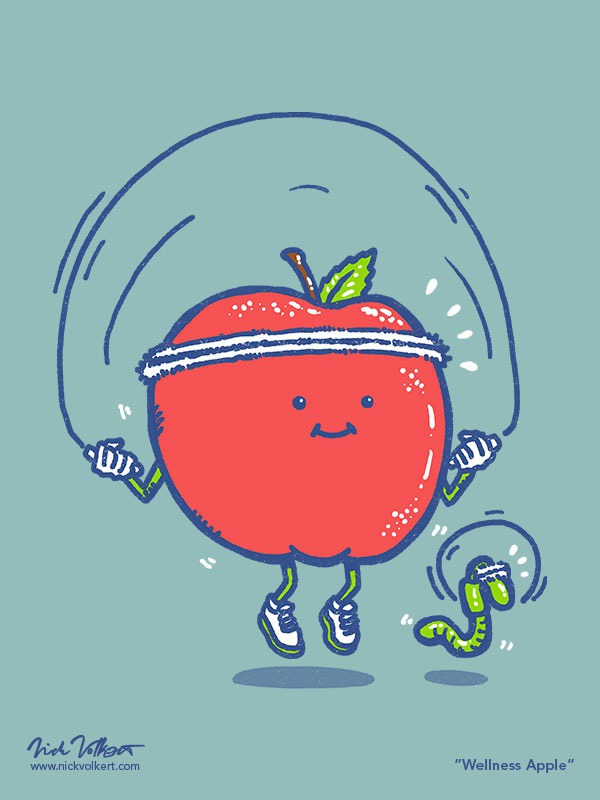 Fitness is fun when done with pals. Also the winner of the Threadless Wellness challenge!